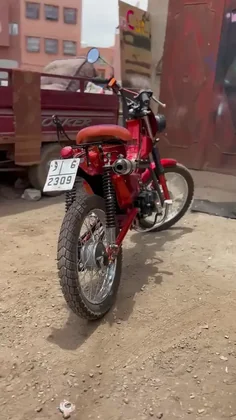Cadi Ayyad custom red motorcycle autoplay video 1 thumbnail