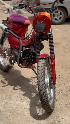 Cadi Ayyad custom red motorcycle autoplay video 2 thumbnail